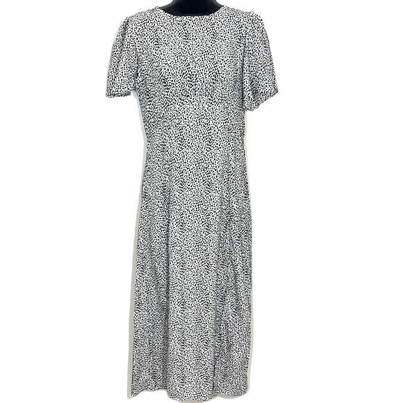 MISSGUIDED Black White Dalmatian Print Dress Size 6 - Picture 2 of 13